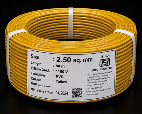 HFFR Wires 2.5 sq mm